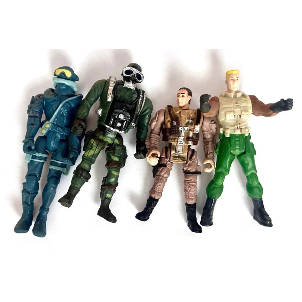 Mixed Lot of 4" Action Figures G.I.Joe Lanard Chap Mei Happy Meal (B2)